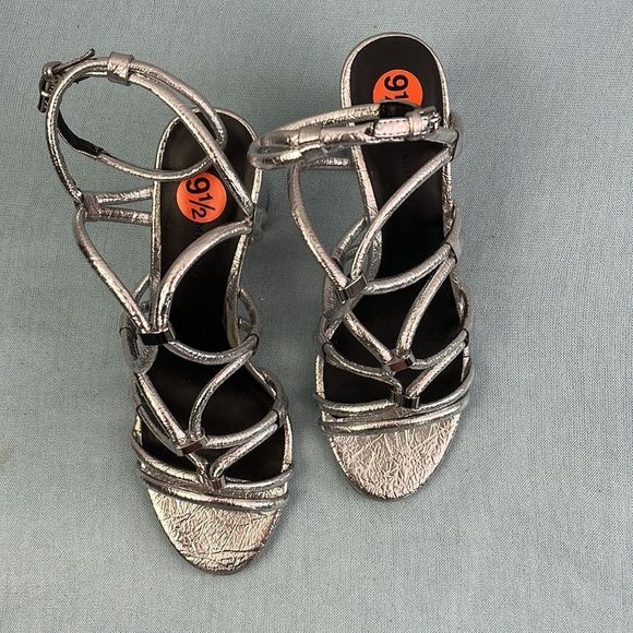 Rebecca Minkoff Silver Strappy Heels - Picture 7 of 9